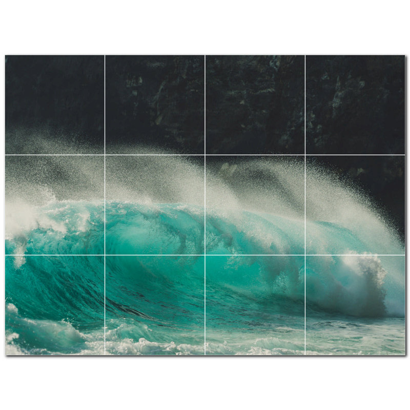 Vagues photo 4,25 x 4,25