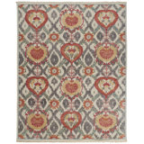 Beall Wool Oriental Area Rug in Orange