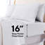 Ensemble de draps en jersey tricoté très grand en jersey 4 pièces | Ensemble de draps en jersey 100% coton respirant | Toutes saisons, blanc-293858937-386538473
