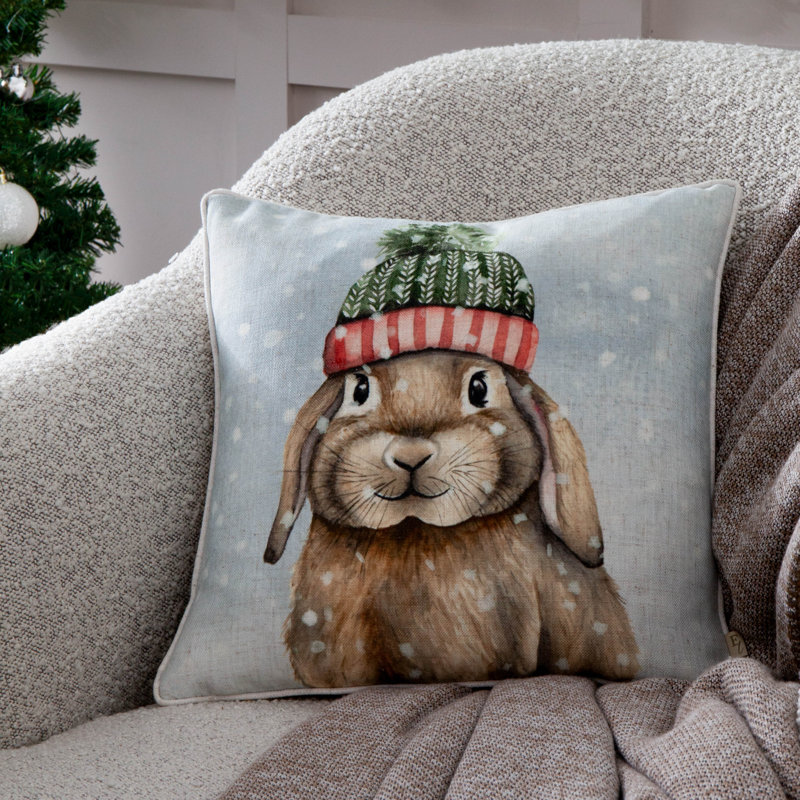 Clarette Abstract Grey Square Cushion