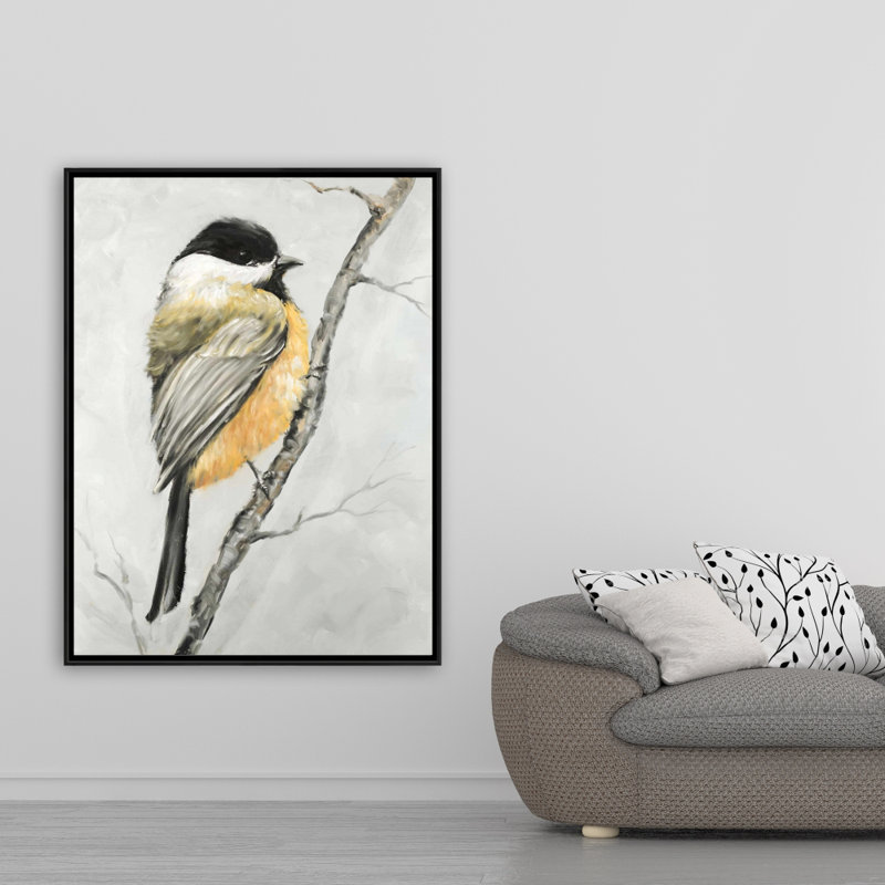 Small Coal Tit Print On Canvas