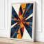 Starburst Geometry Geometric - Wrapped Canvas-335128781-335128780