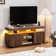 Modern 47.2/55.1 in Media Console with Outlet and RGB LED Light, TV Stand for TVs up to 65/55 inch