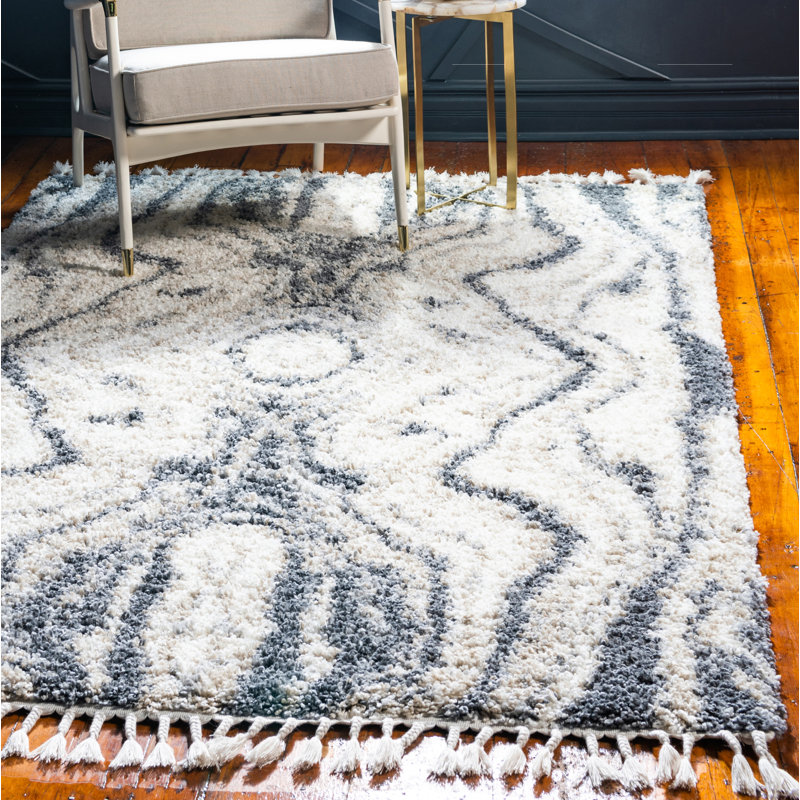 Mitzy Ikat Indoor Rug, Rectangle 9' x 12'2"