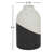Color Block Speckled Decorative Vase with White Top