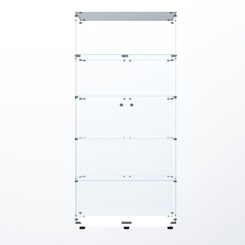 Armoire de rangement avec éclairage à piles, éclairage intégré, 5 espaces ou plus, 74,54 po de hauteur, 30,16 po de profondeur et 13,57 po de largeur
