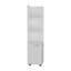 Armoire à linge autoportante Malibu, 2 portes, tablettes ouvertes - blanc