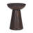  Transitional 21" Redwood Solid Wood Pedestal End Table