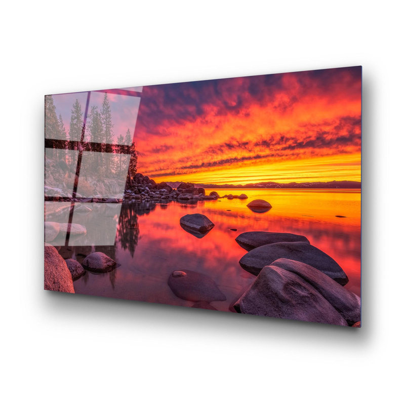 Stunning Tempered Glass Wall Art Painting, 27.6 x 39.4 inches | 100% Tempered Glass, Thickness: 0.16 inches | Elegant Home Decor for Living Room or Office, Durable & Easy to Clean, Perfect Gift Idea