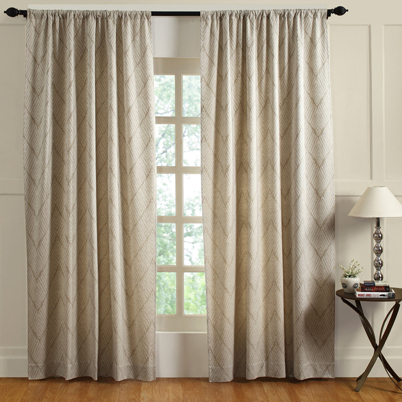 Rideau simple semi-transparent 100% coton Stein