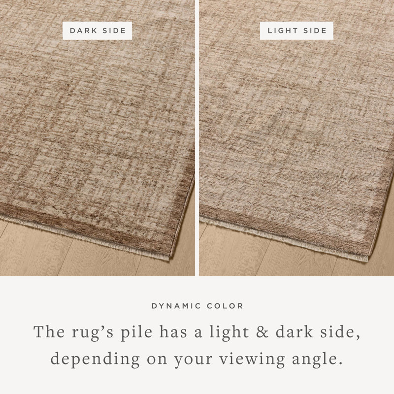 17 Stories Bethalto Earth / Bone Area Rug, Rectangle 6'7" x 9'10"