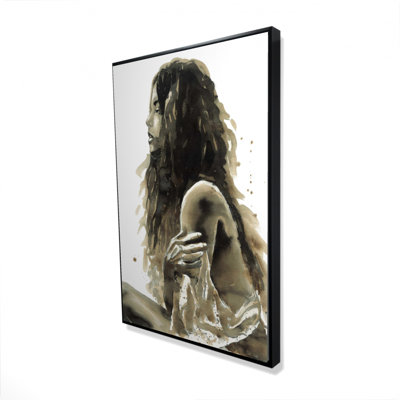 "Femme en sépia" sur toile