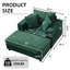 Chaise d'appoint avec repose-pieds, fauteuil, fauteuil de lecture pour le salon de la chambre à coucher-1381548109