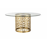 Arquette Round Glass Dining Table