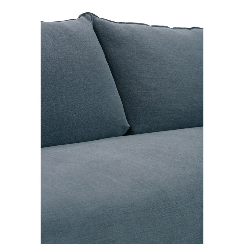 Alana Slipcovered Sofa, Indigo Linen