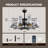 Ferris 36'' 10 - Light Dimmable Crystal Ceiling Fan with LED Lights and Remote Control-493983253