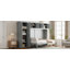Lit escamotable mural Murphy avec armoires, gris