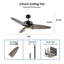 Donnabell 52'' Ceiling Fan with LED Lights-1382769688-1382769689