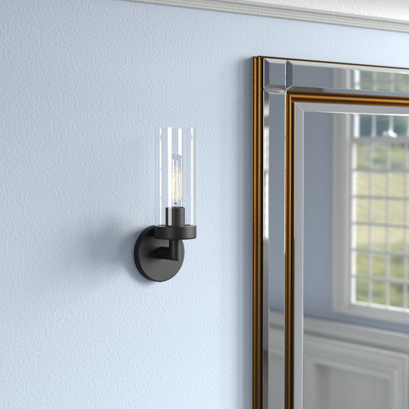 Quinnville Steel Armed Sconce, Black
