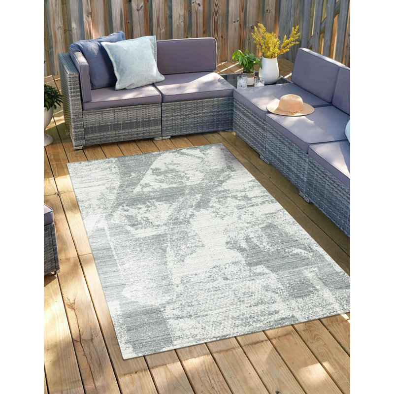 Tapis gris en laine fabriqué à la main polyvalent Freya, Rectangle de 10 pi x 14 pi