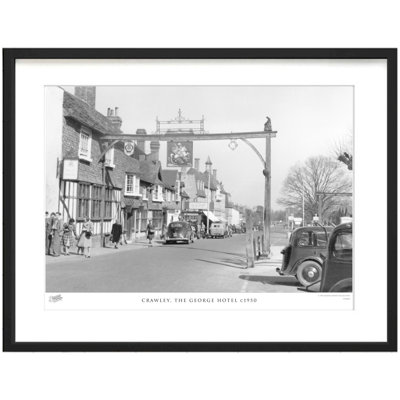Crawley, the George Hotel C1950 1 Piece Single Picture Frame Wall Art