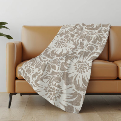Jeté en sherpa floral Addison