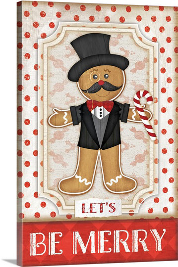 «Gingerbread Man» par Jennifer Pugh, impression, H 48 po x l 32 po, Toile