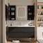Armoire de salle de bain française de style crème minimaliste
