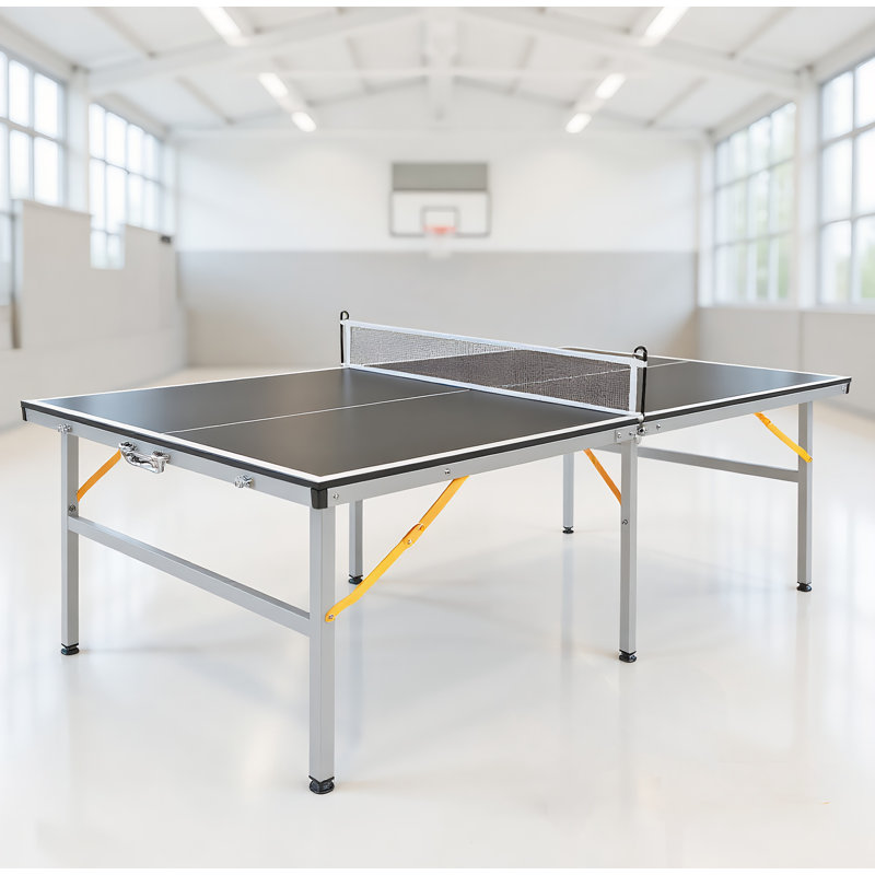 Foldable Ping Pong Table, Mid-Size Table Tennis