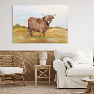 Farm Animal In Pasture Canvas, design by Jean Plout