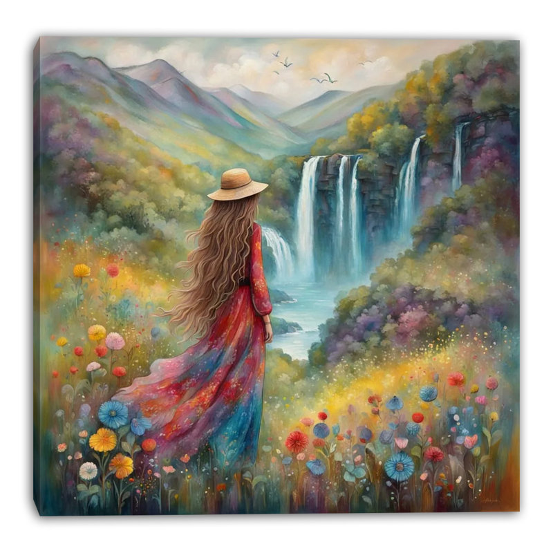 «Quiet Reflection», art mural sur toile tendue, L 20 po x H 20 po x P 1,5 po