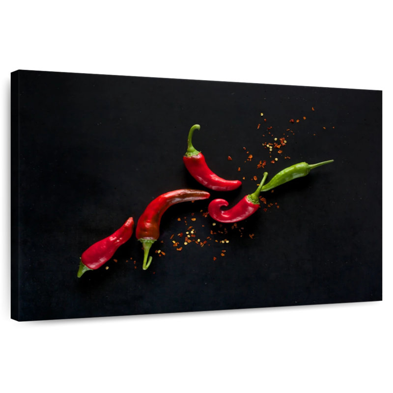 Yarlin Pizza Ingredients Splatter, 34" H x 51" W
