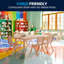 Ensemble de table d'activité rectangulaire avec chaises en plastique pour enfants de 7 pièces Goddard-49248680