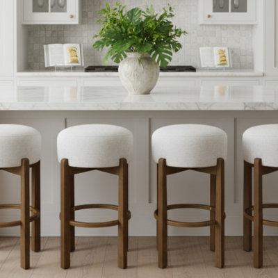 Tabourets de bar en bois de qualité supérieure, noyer foncé, design moderne pour la maison