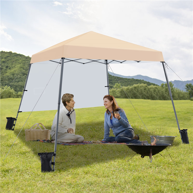 3m x 3m Iron Pop-Up Gazebo, Beige