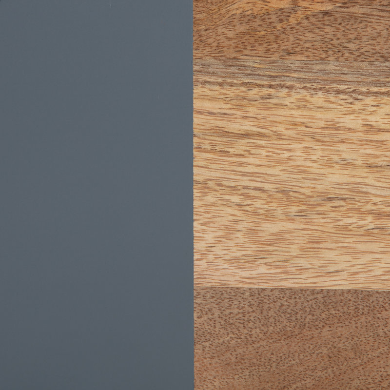 Ronella solid wood wall shelves, H 1 po x l 24 po x P 6 po, Naturel / bourgogne