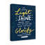 Let Your Light Shine Matthew 5:16 1 Piece Wrapped Canvas Wall Art-731090644