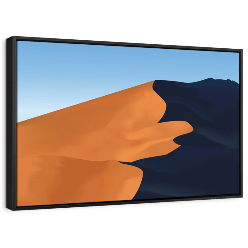 Shadowed Sand Dune Canvas Print, 29" H x 43" W
