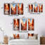 «Beige Orange Canyon Mirage», 3 pièces sur toile-1891326533-1891326554