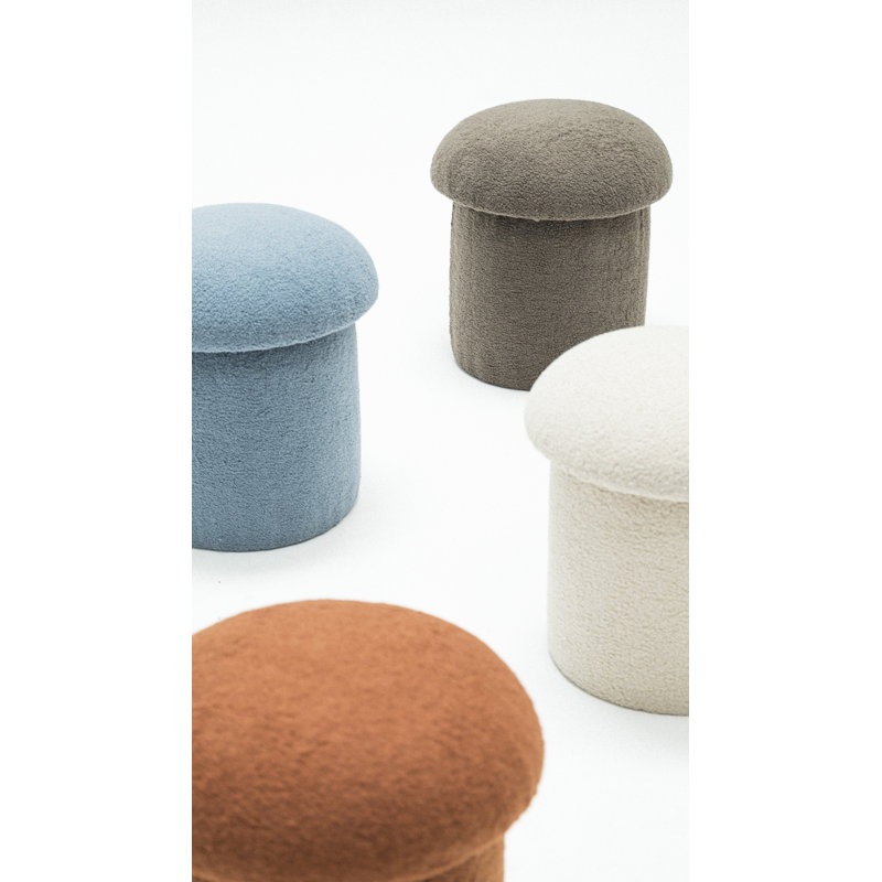 Aljay Outdoor Ottoman, Blue