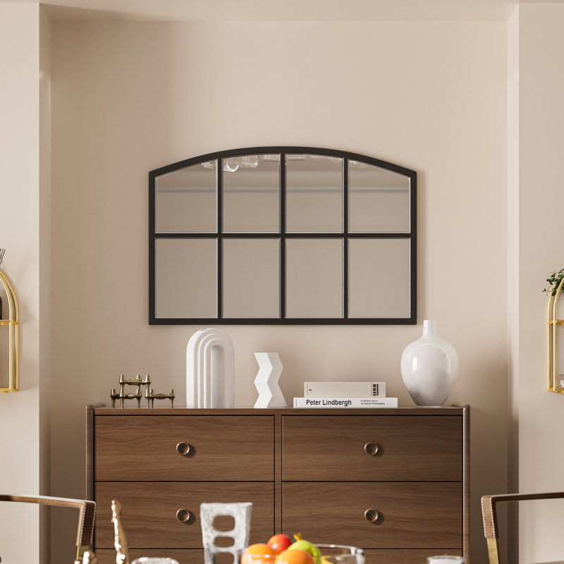 Bayliff Metal Wall Mirror, Arch/Crowned Top, 28" x 42"