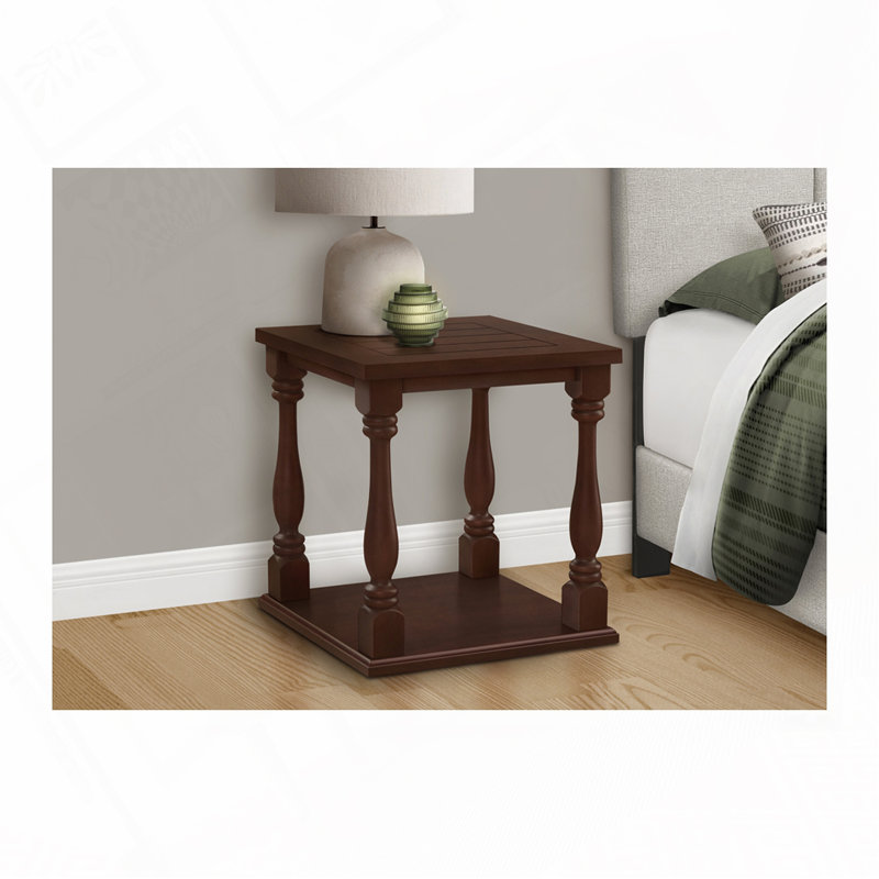 Table d'appoint avec rangement à 2 niveaux, table de bout, table d'appoint et table de chevet