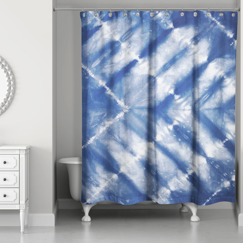 Rideau de douche simple Sonoma, Bleu