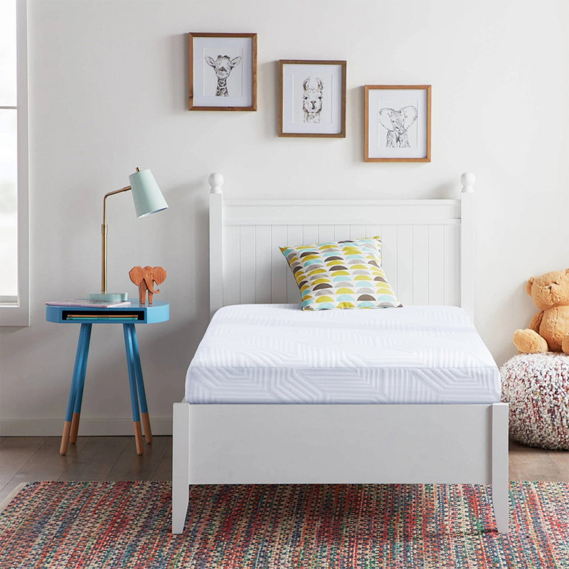 Matelas en mousse viscoélastique gélifiée mi-ferme Alwyn Home, Lit simple, 5"
