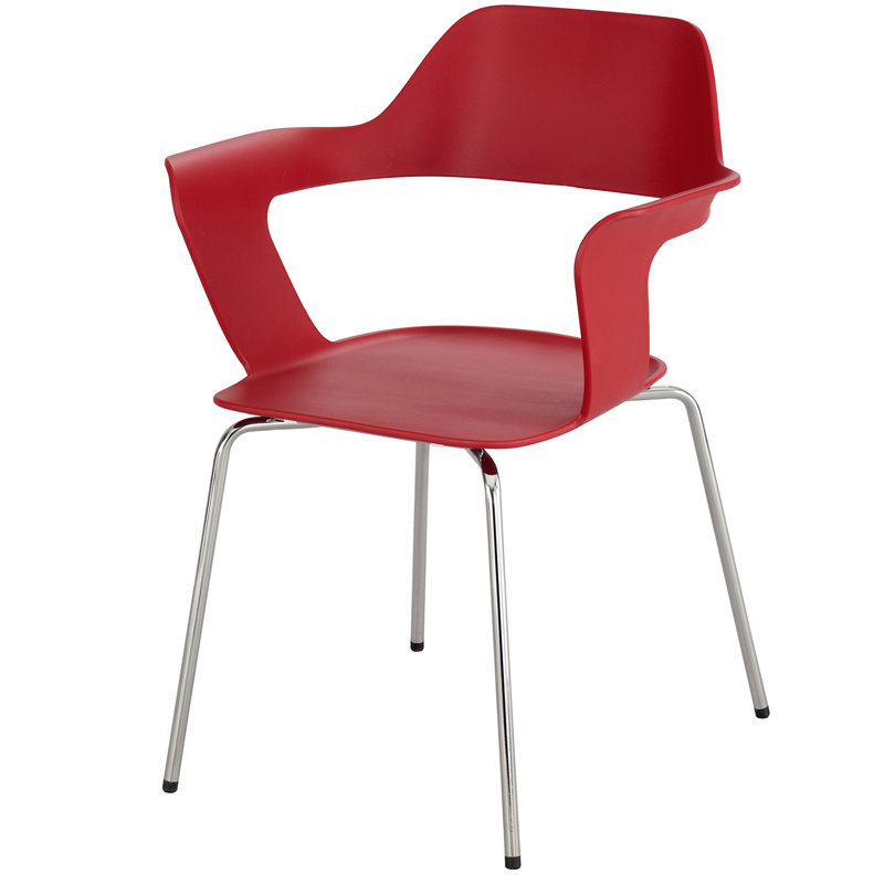 Chaise empilable , Rouge