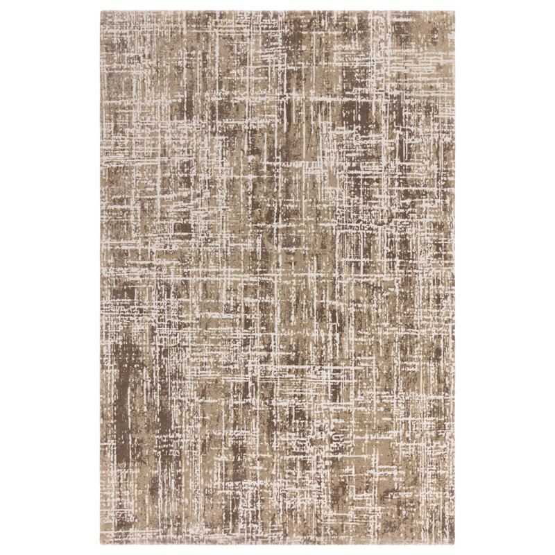 Abrienne Soft Modern Beige/Grey Rug, Rectangle 80 x 150cm