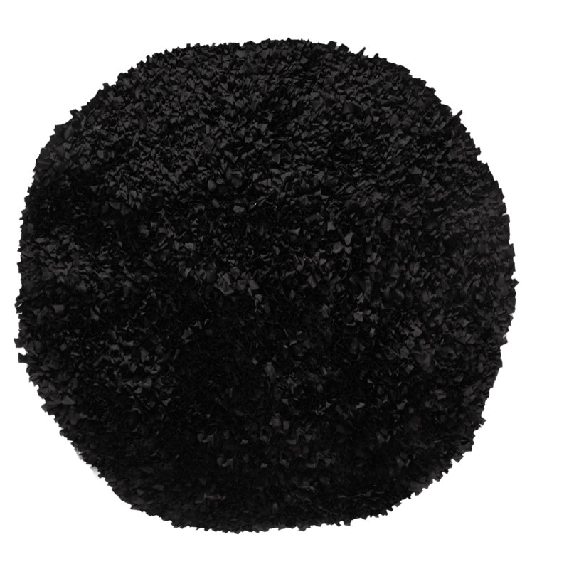 Rosebank Black Area Rug, Round 5'