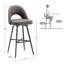 Tabouret de bar et de comptoir pivotant Etna-1902050885-1902050884