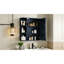 Armoire de rangement murale de salle de bain avec miroir, armoire à pharmacie avec tablette en bois réglable et portes, armoires de rangement montées avec 6 tablettes ouvertes-882272010