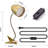 Tindaro Clip On Lamp, LED Eye Protection Desk Lamp